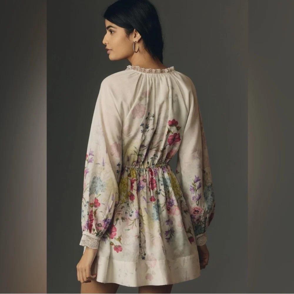 Anthropologie Let Me Be Floral Dress - M - Picture 3 of 5